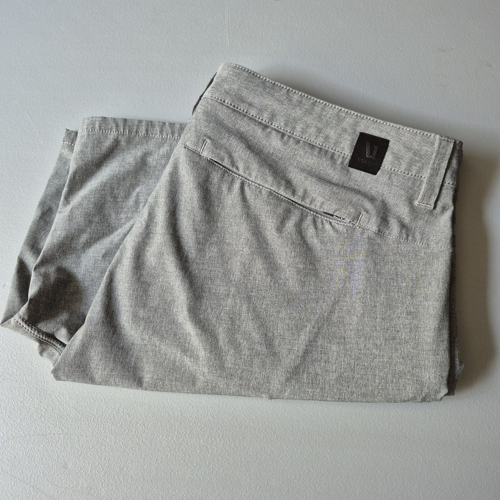 Vuori Shorts Mens 36 Gray Aim Performance Golf Lightweight Chino Stretch
